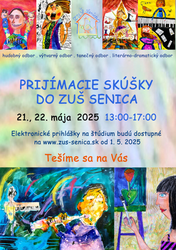 Prijímacie skúšky do ZUŠ Senica