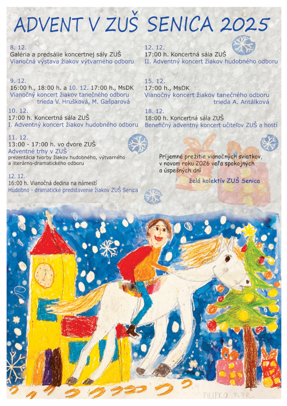 Advent v ZUŠ Senica 2025
